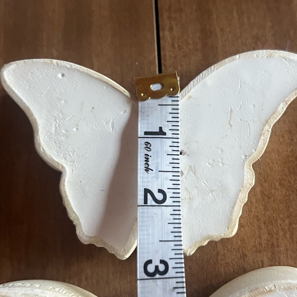 VTG 1983 Miller Studio Chalkware Butterfly pair Plaques Wall decor/hanging - Picture 4 of 5